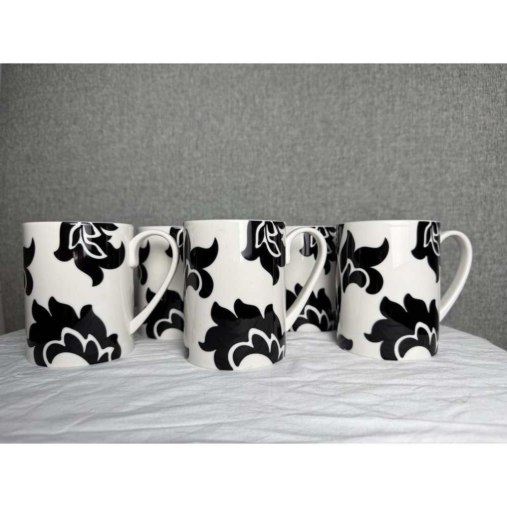 Martha Stewart Lisbon Black And White Mug 8843655